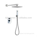 Square bath and shower faucet combination